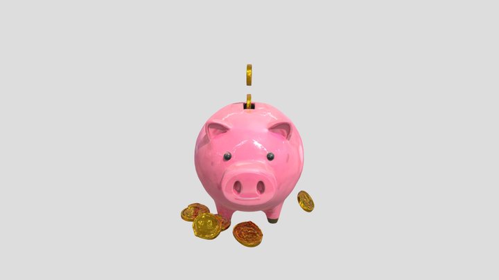 Piggy Bank Fortune 3D Model
