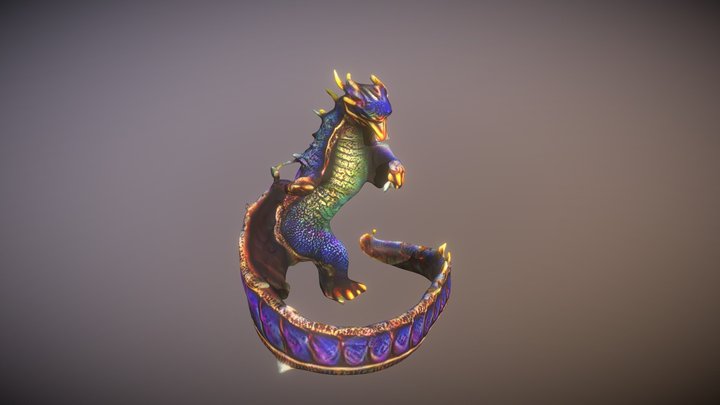 golden-dragon-chinese-new-year 3D Model