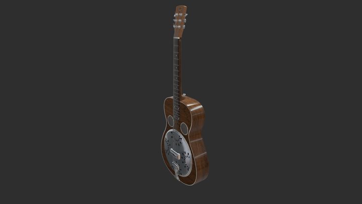 Dobro Resonator Guitar – Free 3D Model STL