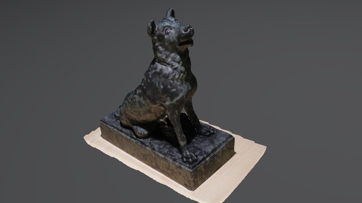 Dog Sculpture 3D Model