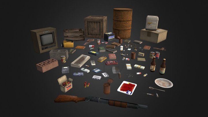 Props & Items [PSX-PS2] 3D Model