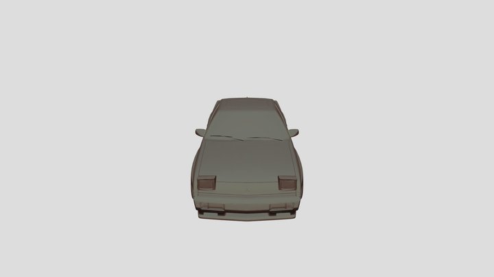 Mitsubishi Starion 1988 Scale1-65 for 3Dprinting