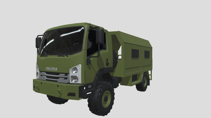 Isuzu FTS 240 Thai Army Revised 3D Model