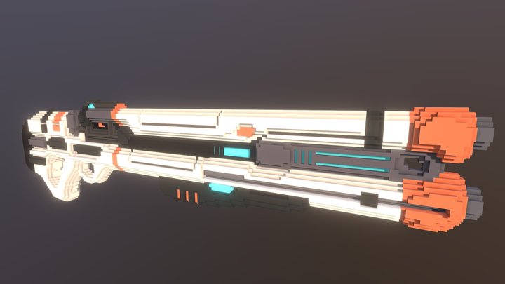 SCI-FI Rifle 3D Model