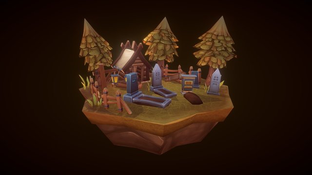Graveyard Camp 3D Model
