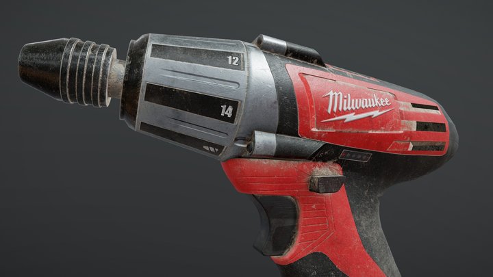 Milwaukee Power Screw Driver 3D Model
