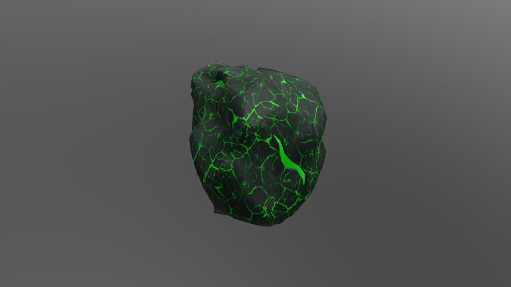 New Asteroid With Green Crystals 3D model by ZeronMK7 [f71e1d8