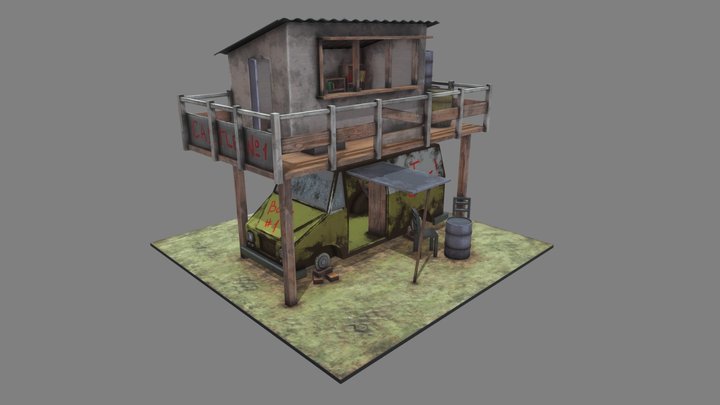 Car-house 3D Model