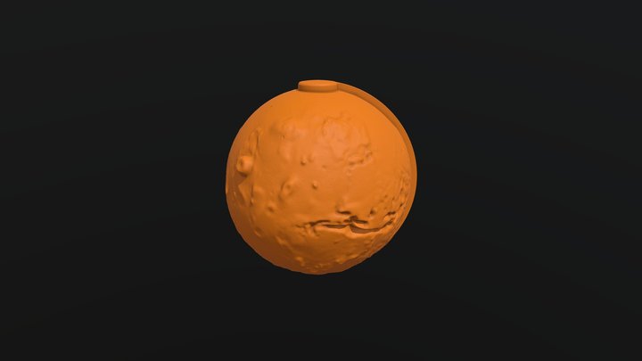 Planet Mars tactile model for the blind 3D Model