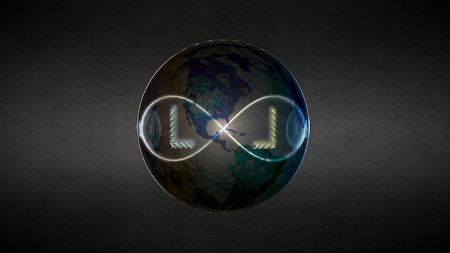 Liqiud Light Sphere 3D Model