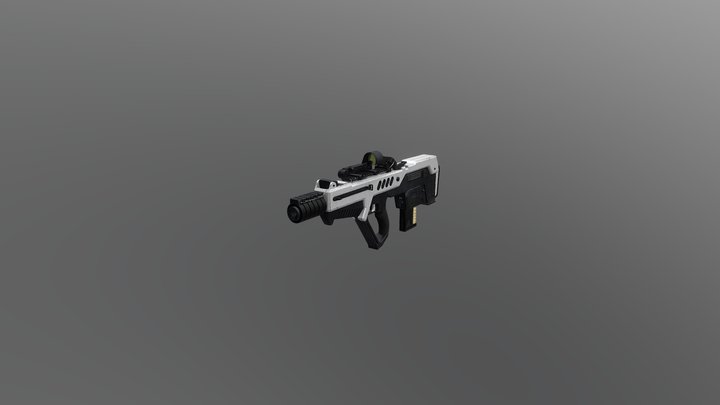 Sci-fi Modified Tar-21 3D Model
