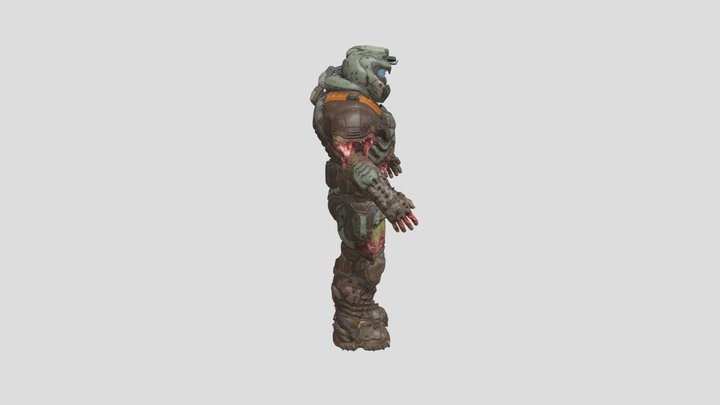 DOOM_eternal_ Zombie_ Slayer 3D Model