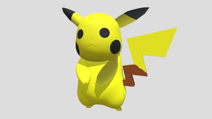 Pikachu (Ignore the Booty XD) 3D Model