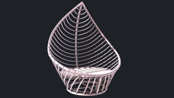 Wicker Leaf Chair 3D Model