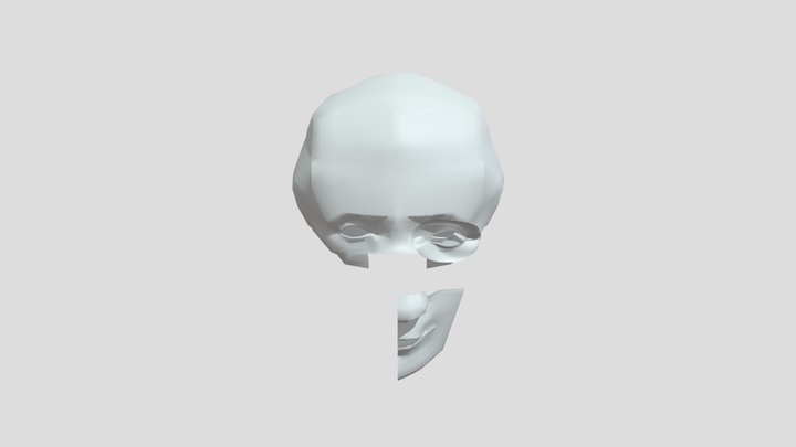 Male Head 3D Model
