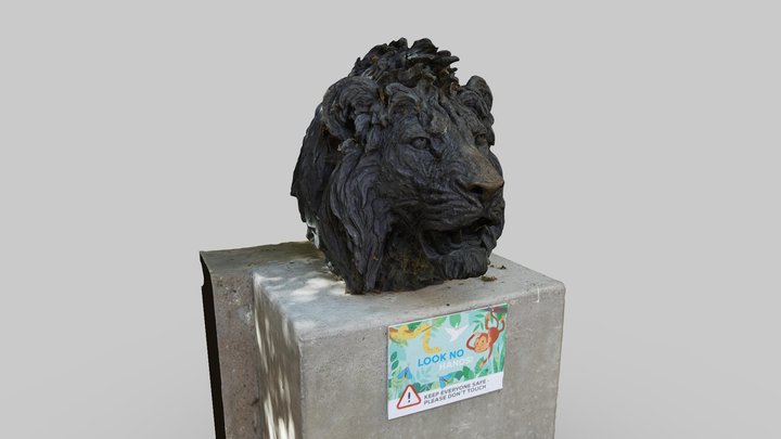 London Zoo Lion Head Statue – Kostenloses 3D-Modell STL