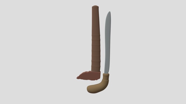 Badik Lampung 3D Model