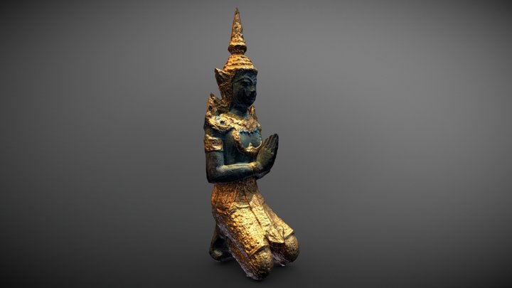 Guardian Angel Statue Thai Thepphanom 3D Model