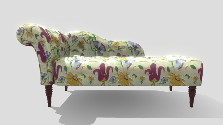 EMBROIDERY SOFA 3D Model