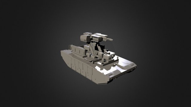 XA4 Centurion Mobile Gun System 3D Model