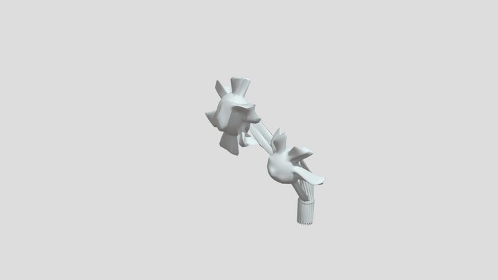 Two-flower 3D Model