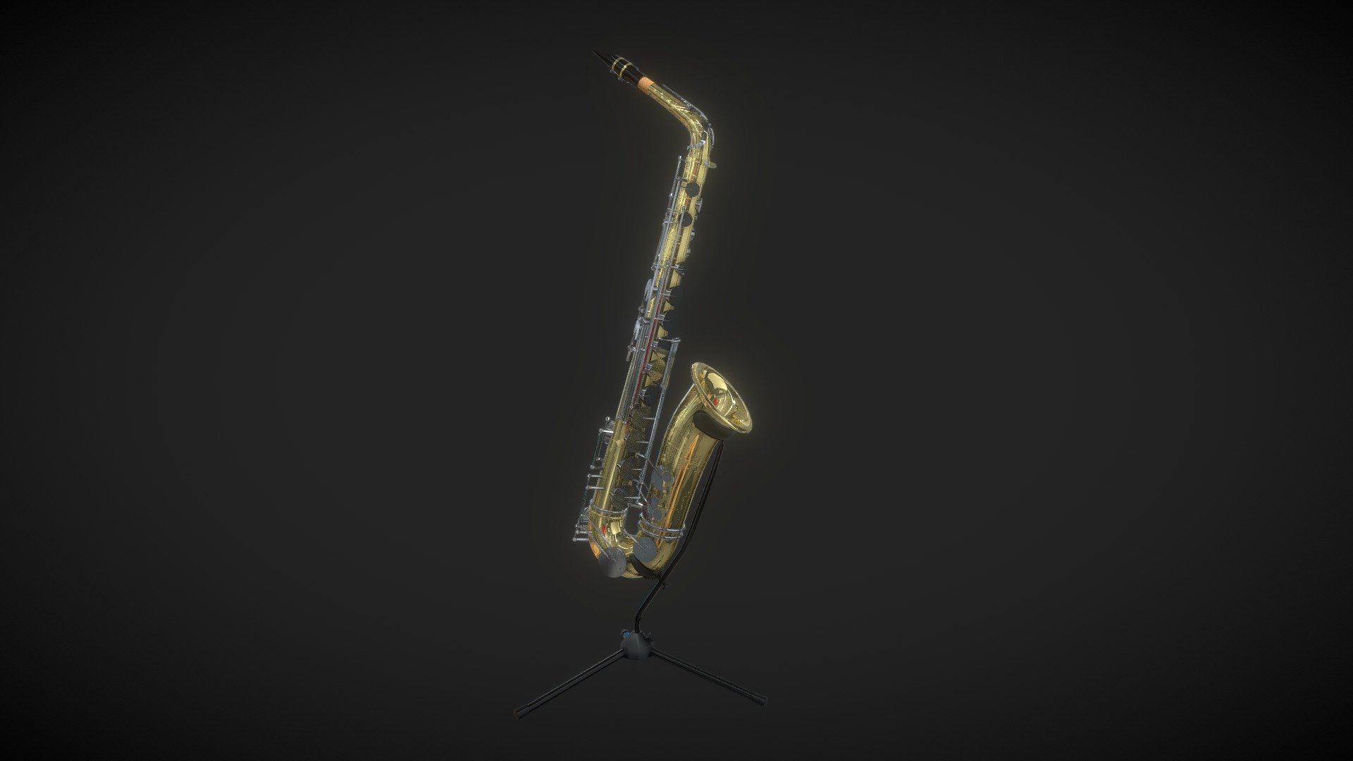 Saxophone Download Free 3D model by Matt Caddie (MattCaddie