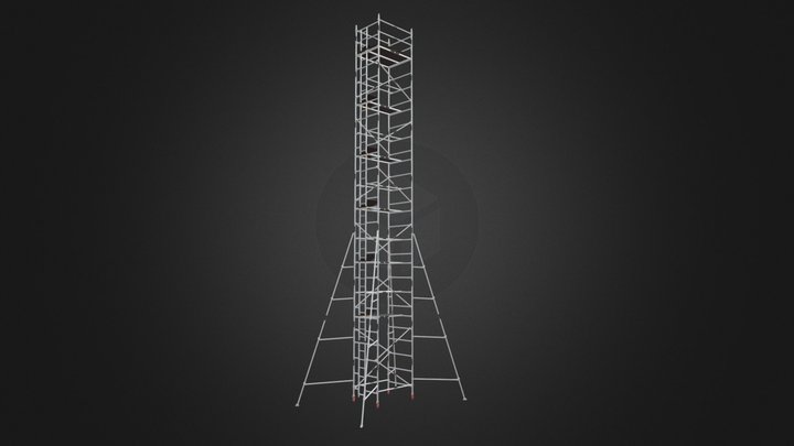 14.2 LADDER FRAME TOWER 3D Model