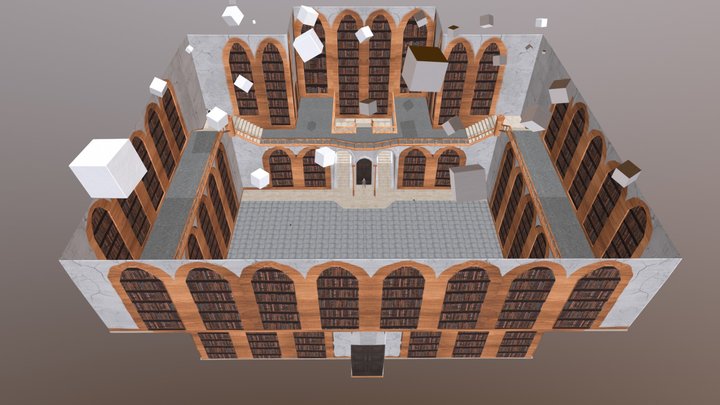 Biblioteca de Popola 3D Model