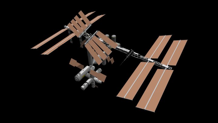 International Space Station 3D Model
