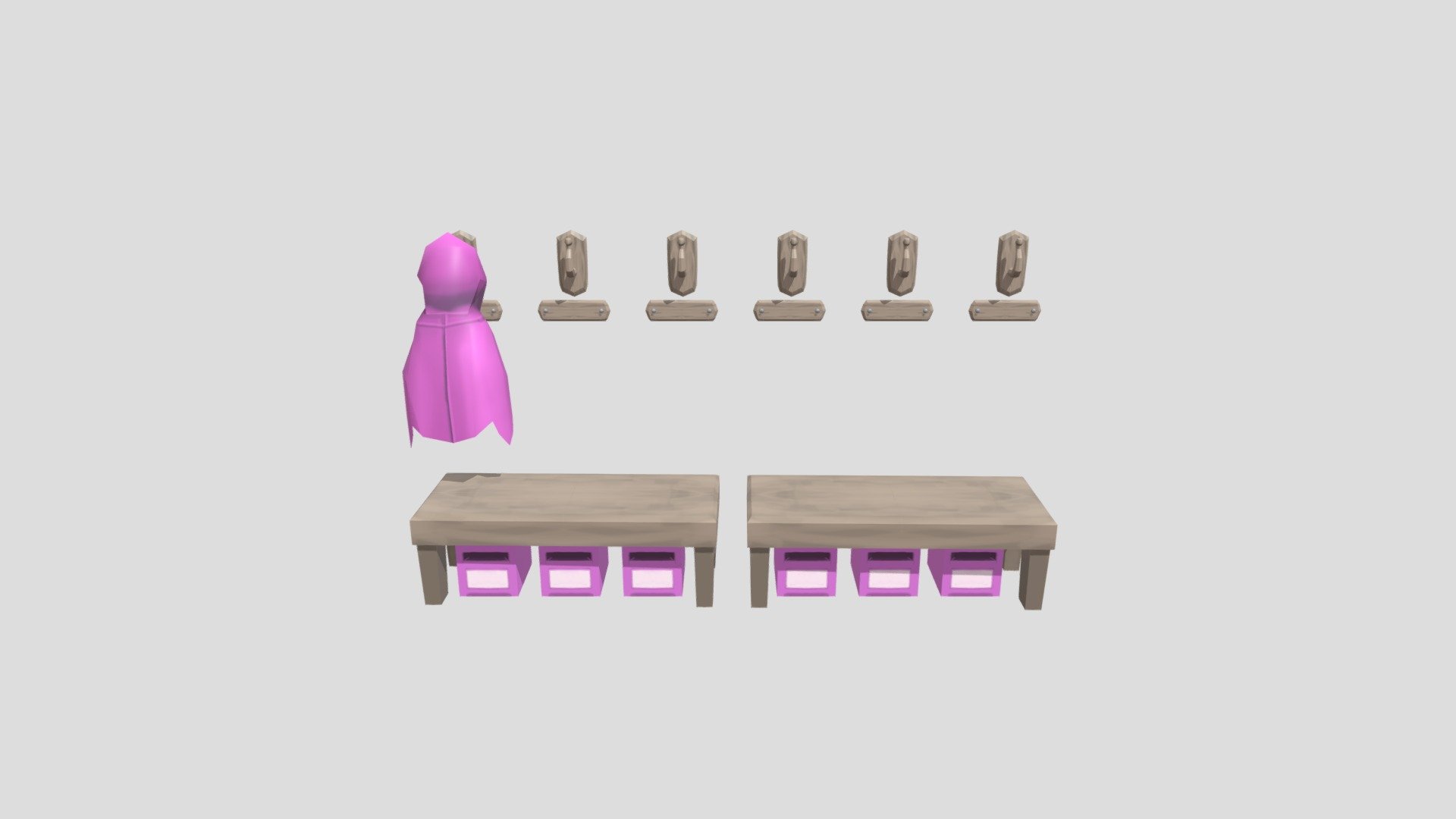 Coat Rack Kindergarten