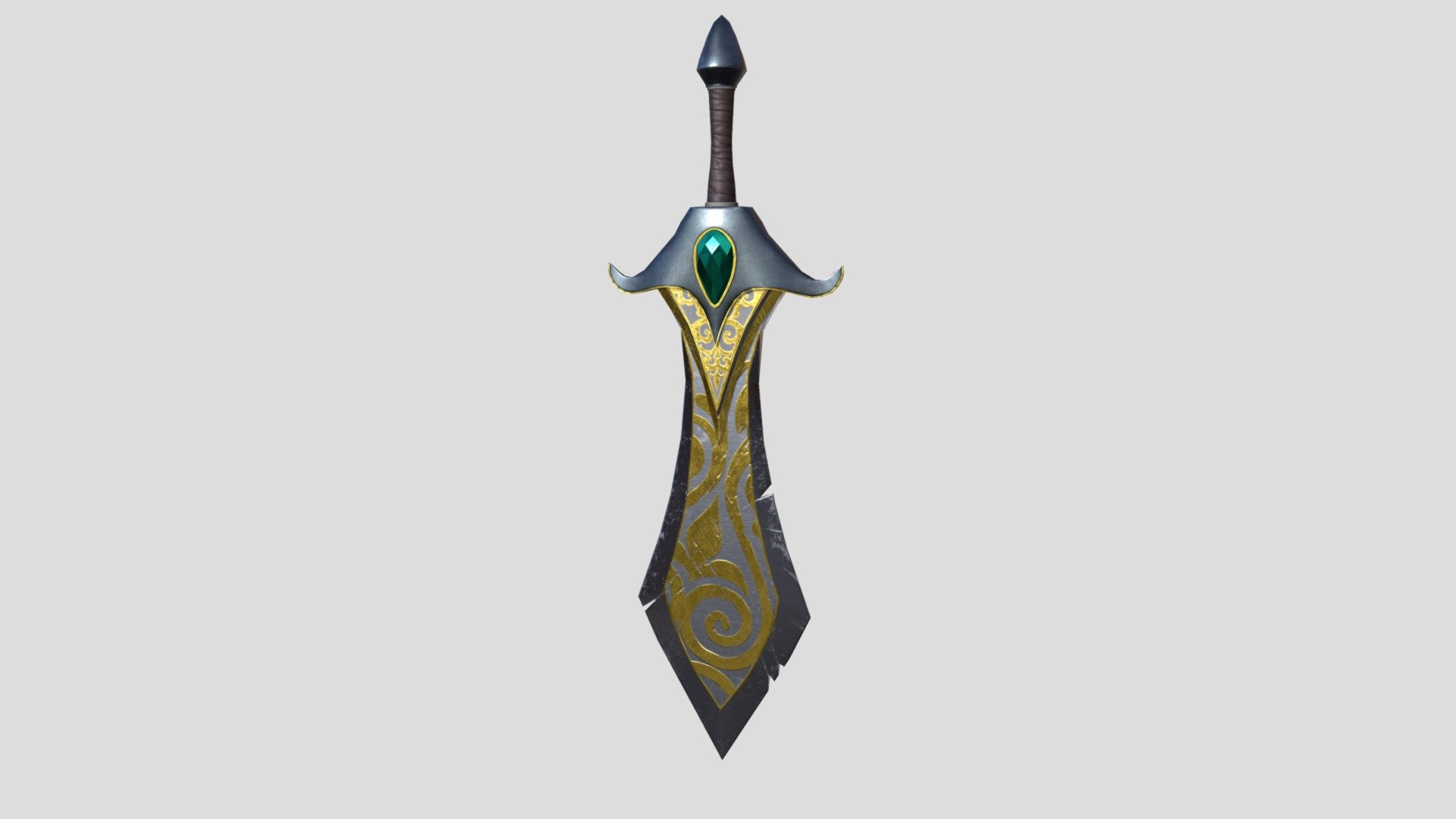 Fantasy sword - Download Free 3D model by alskullman [f7287b4] - Sketchfab