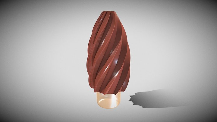 Abstract Turbine Shaped Whisky Bottle Sleeve 3D Model