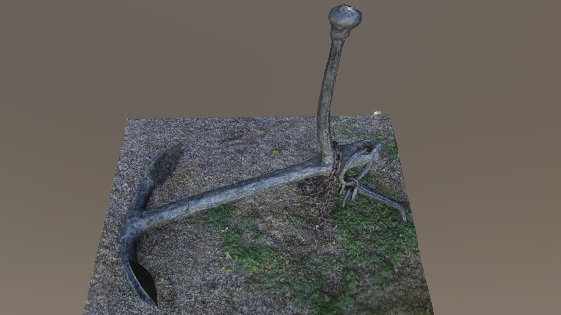 Rusty old anchor