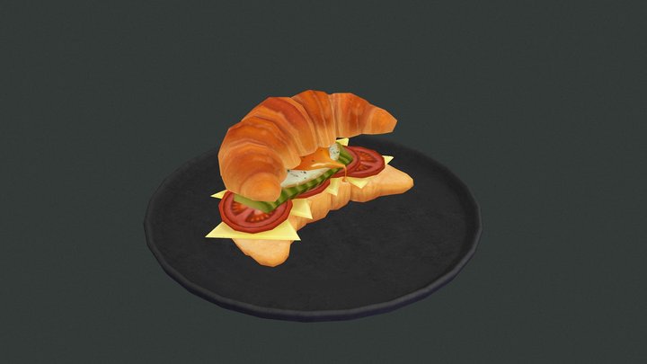 Croissant 3D Model