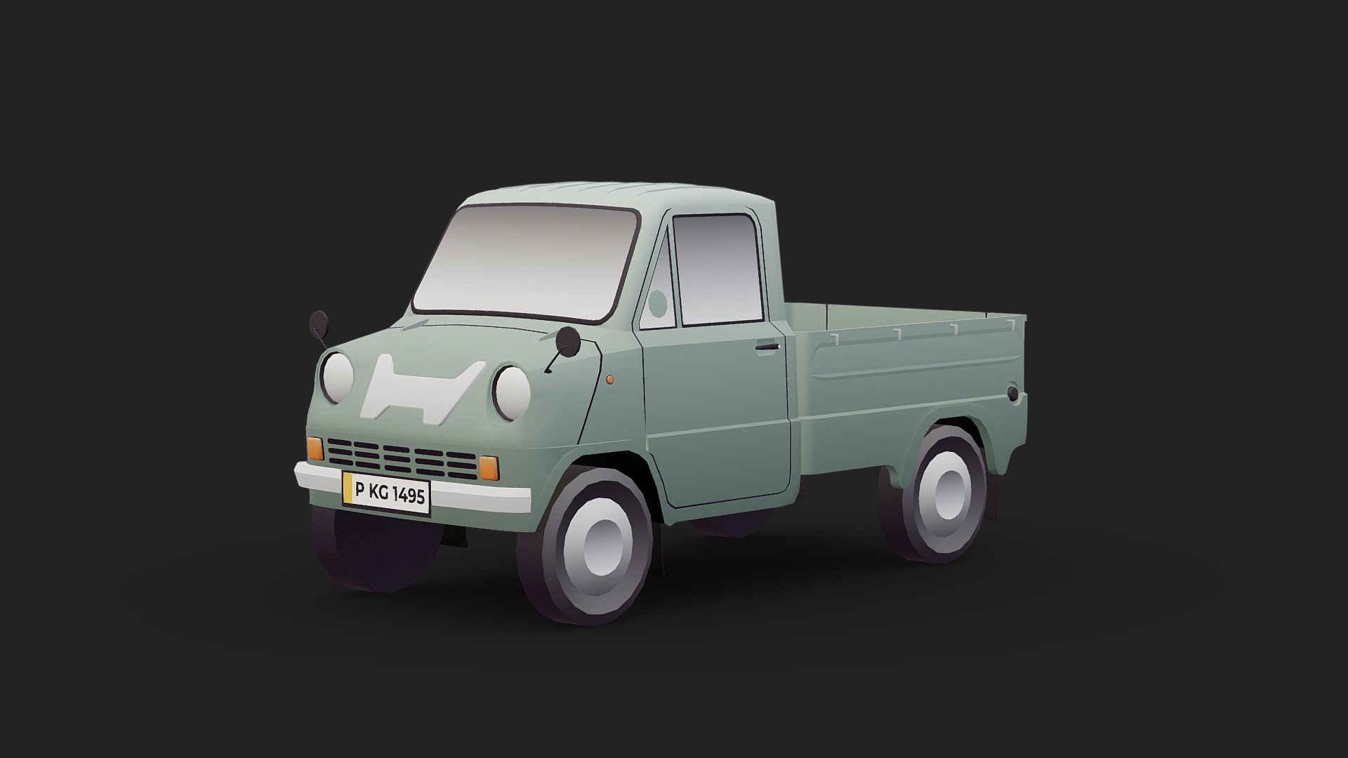 Vehicle Honda T360 Buy Royalty Free 3d Model By Kitsune Graphics Kitsunegraphics F