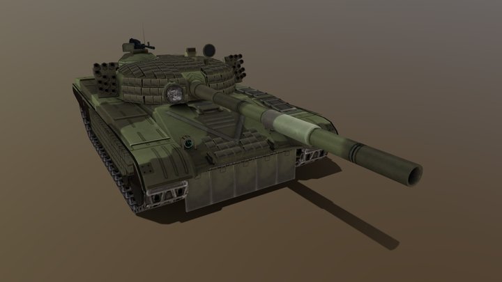 T-72M1 Wilk (Poland) – Free 3D Model STL