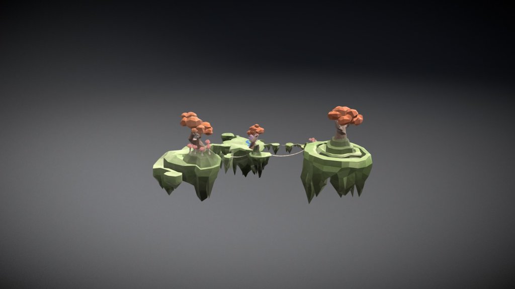 Low-Poly Floating Islands_JS - 3D model by jyshin808 [f72a4ac] - Sketchfab