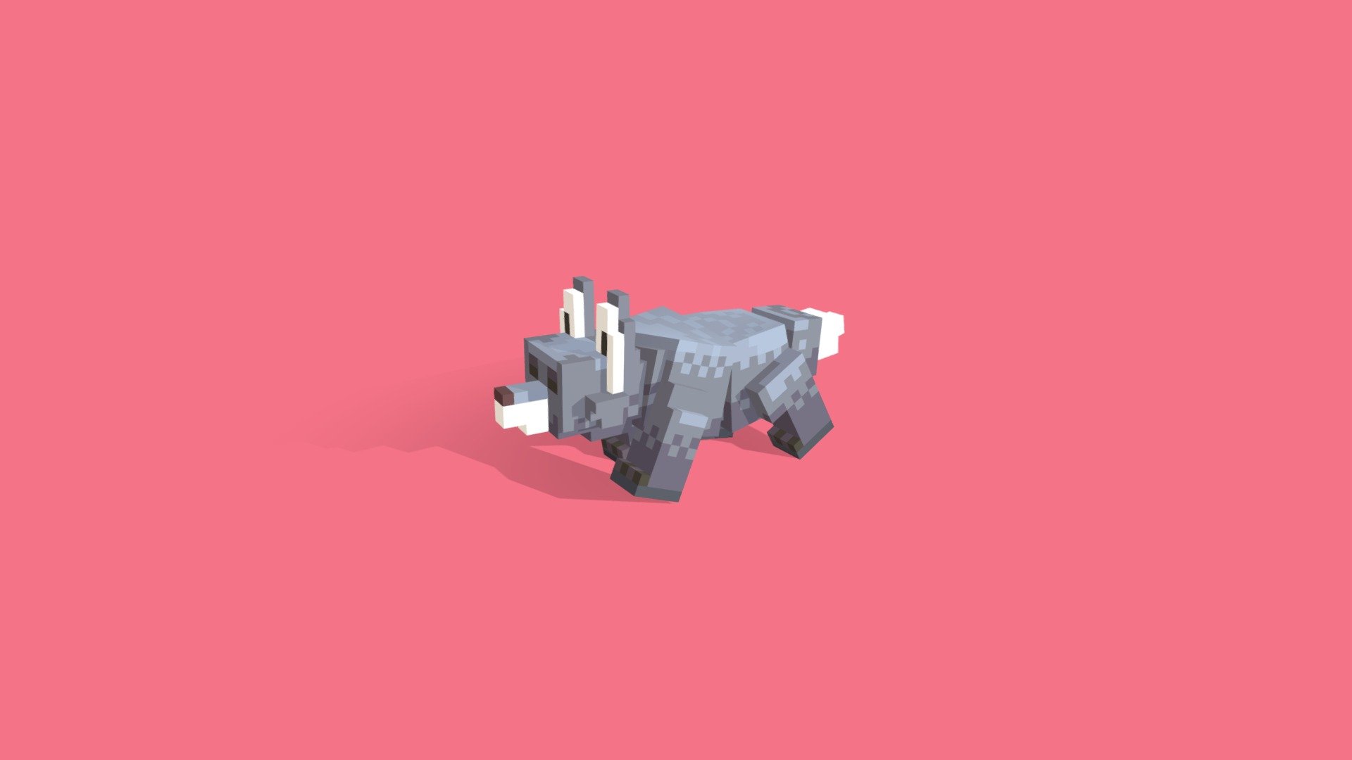 Maro the Wolf - Voxel Series