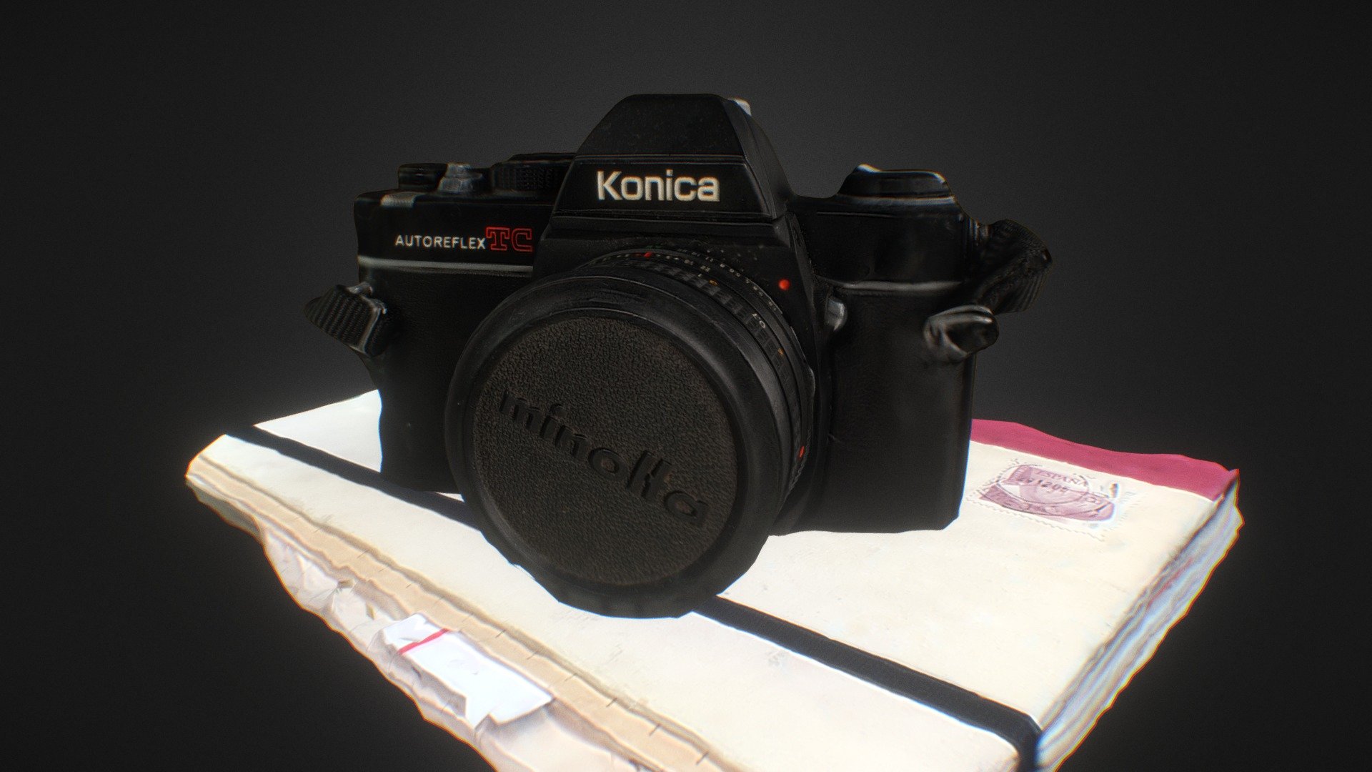 Minolta sobre libro