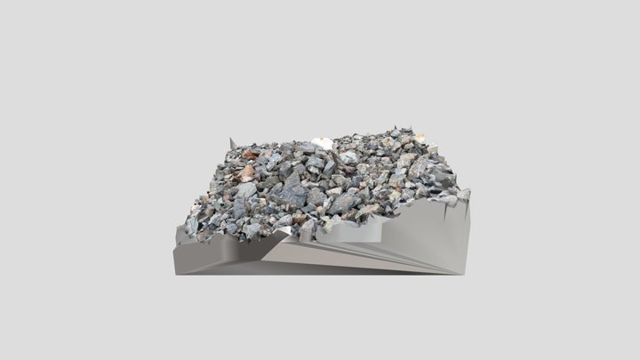Silver Centre mine rock pile 02 scan 3D Model