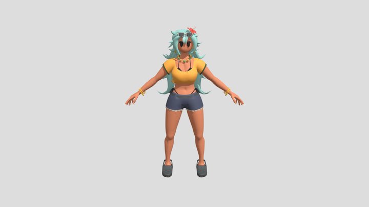 Brazilian Hatsune Miku 3D Model