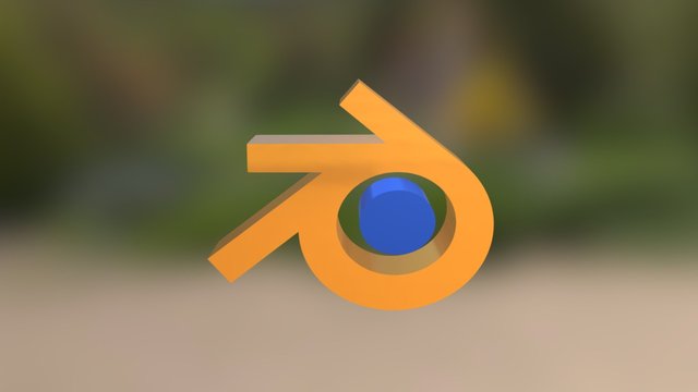 Blender Logo 3D Model