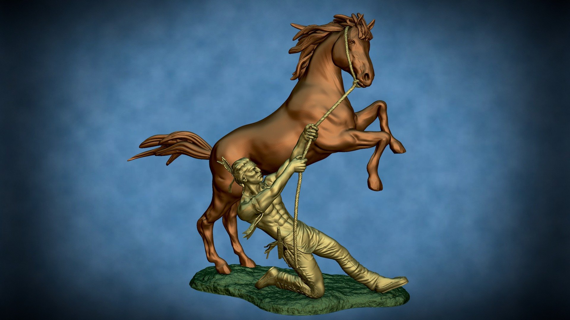 Rearing Horse 3d printable