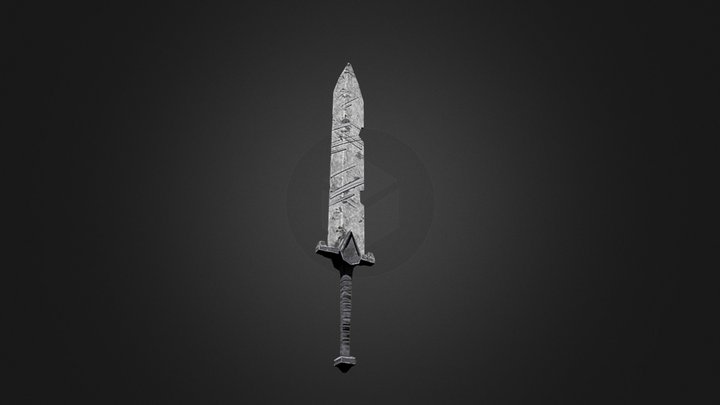 Low Poly Sword Mobile High Optimized 3D Model