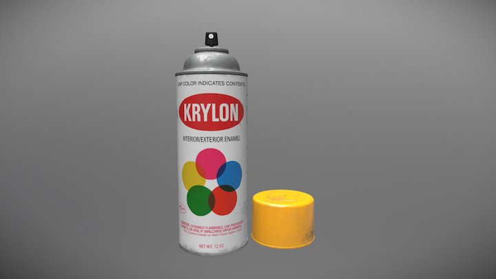 Krylon Spraycan 3D Model