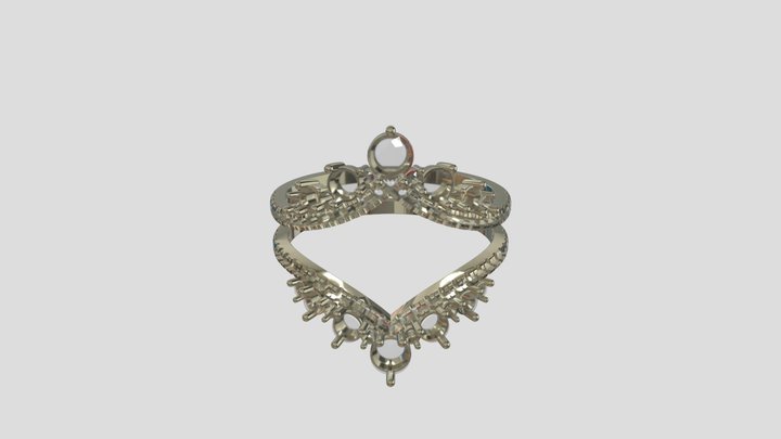 ADRG011 goldring wedding engagement luxury – Free 3D Model STL