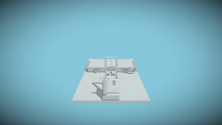 Table de machine-outil 3D Model