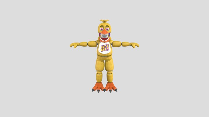 Unwithered Chica VR 3D Model