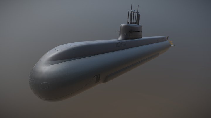 KoreaNavy- KSS3 Class - Submarine 3D Model