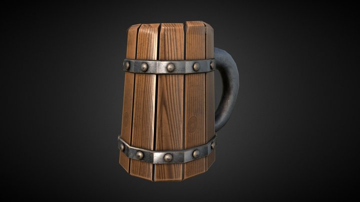 Assets - Medieval Mug 3D Model
